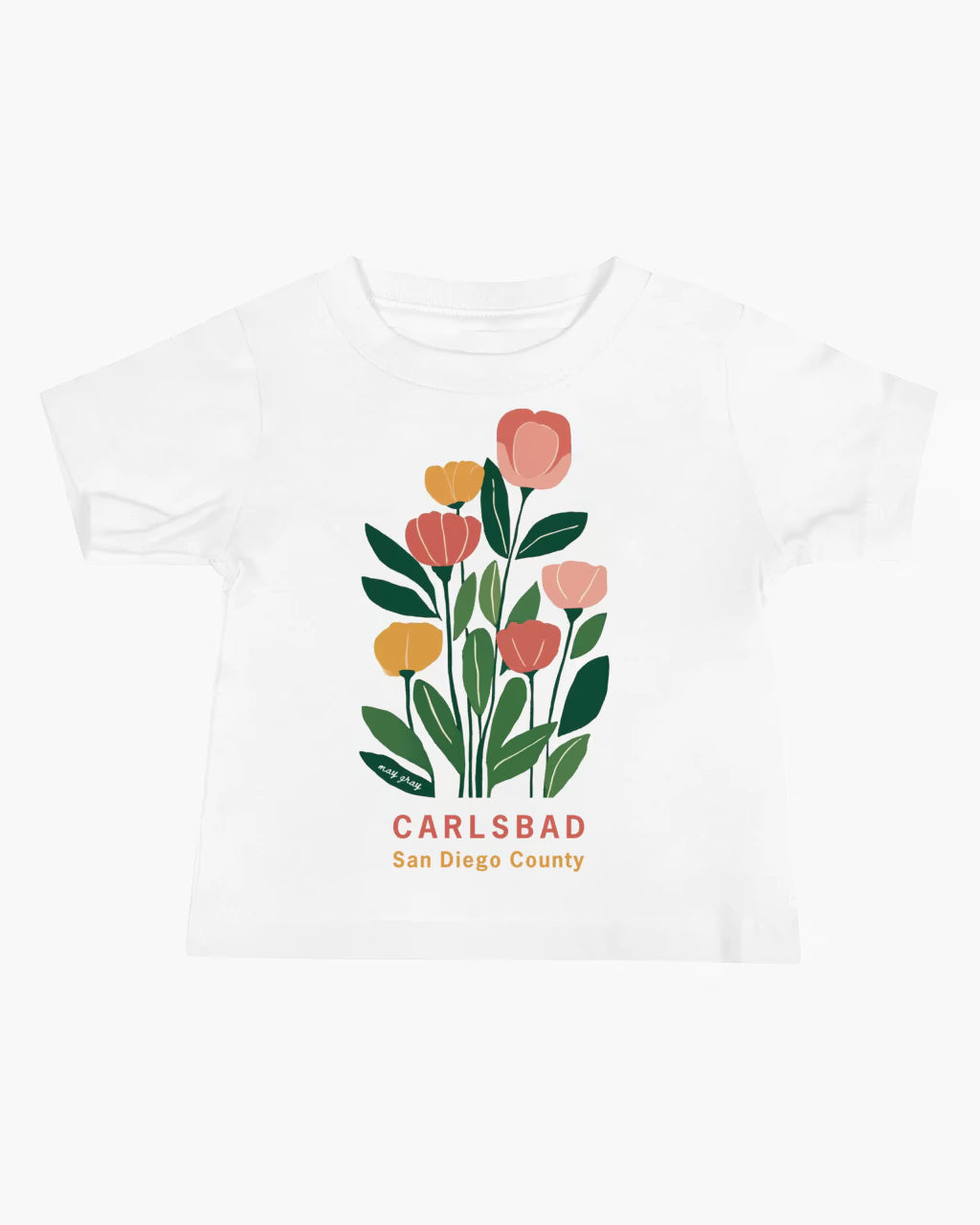 Carlsbad Flowers Baby Shirt