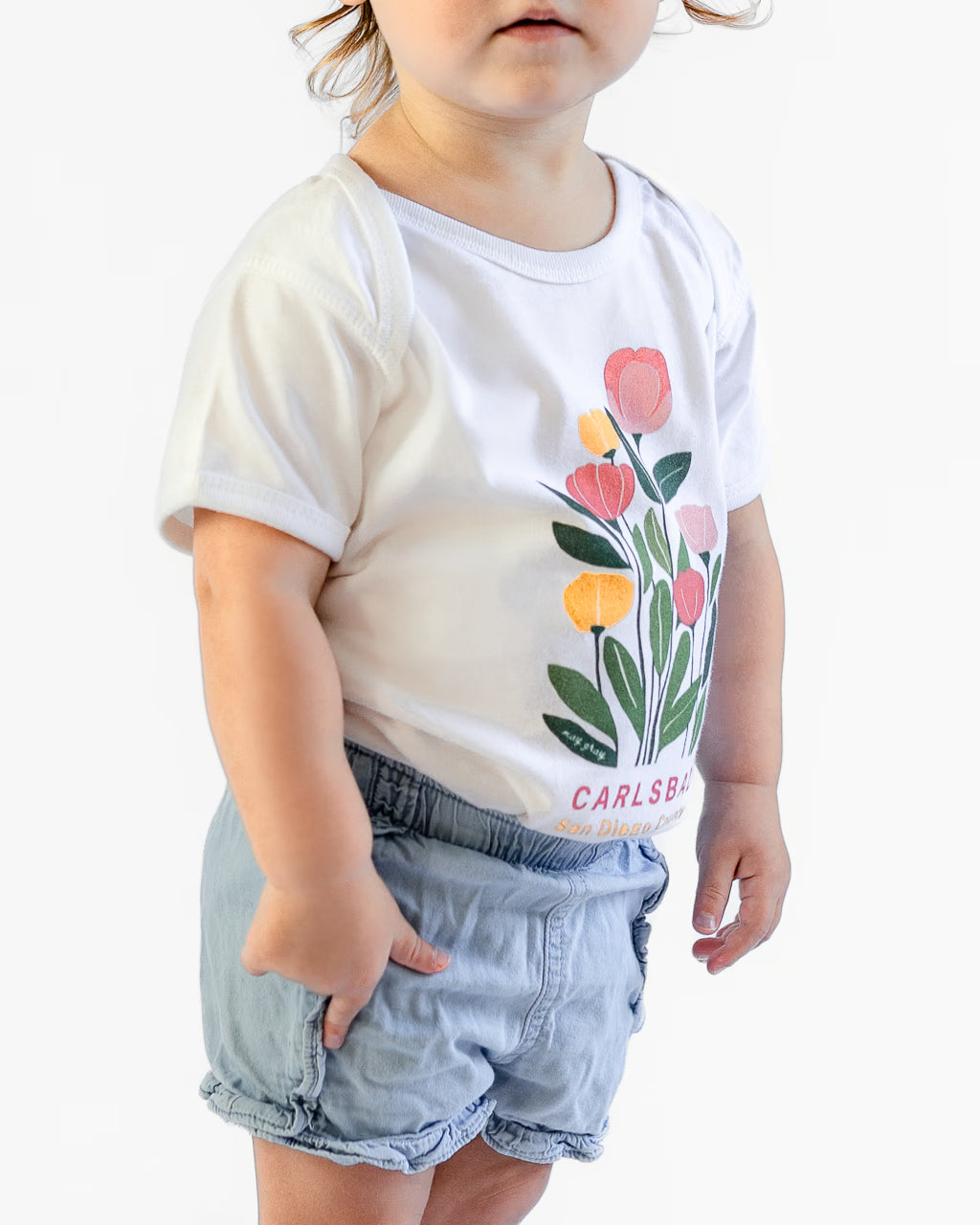 Carlsbad Flowers Baby Onesie