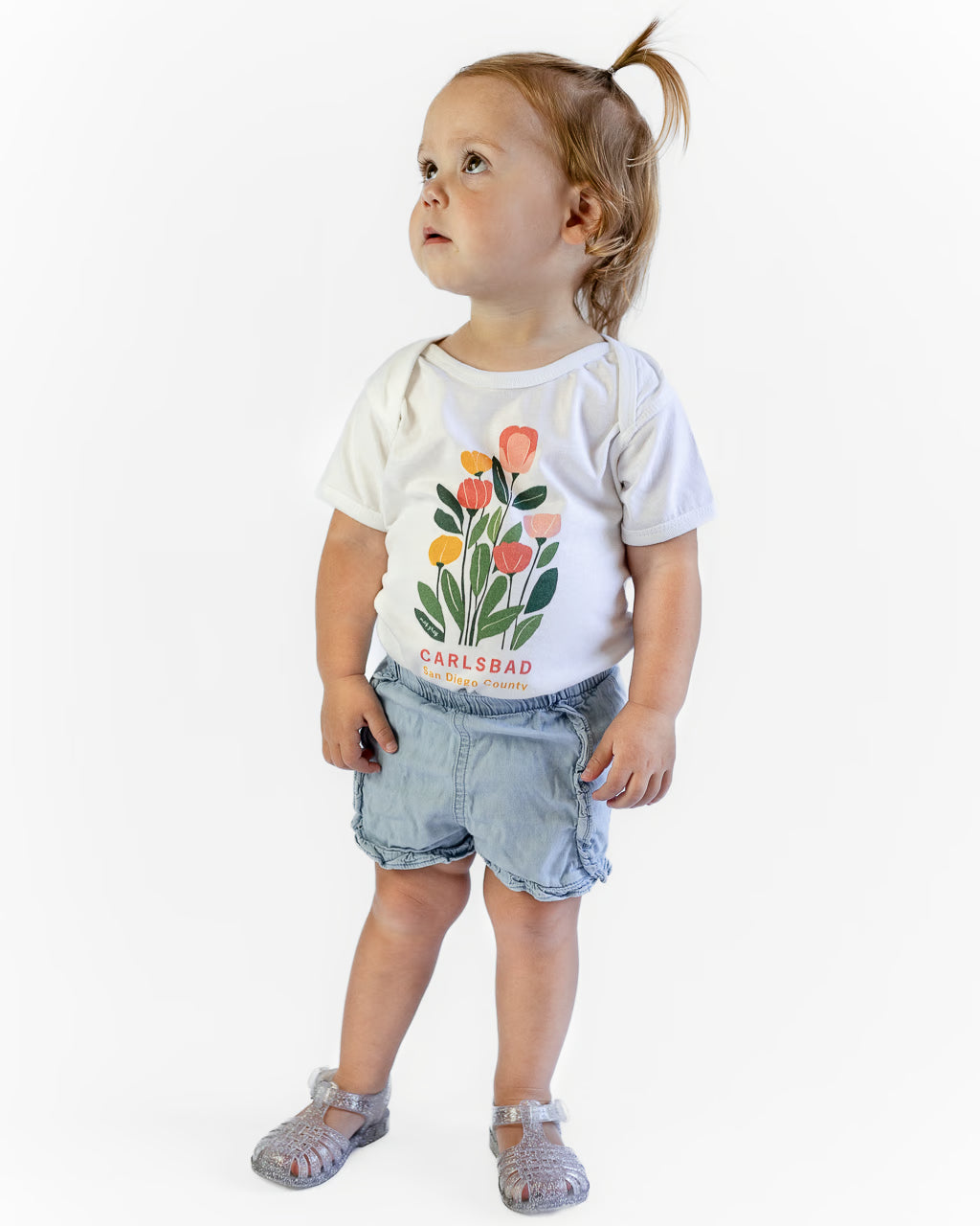 Carlsbad Flowers Baby Onesie