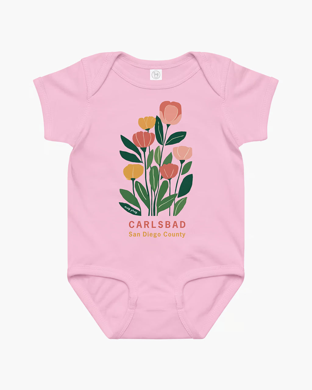 Carlsbad Flowers Baby Onesie
