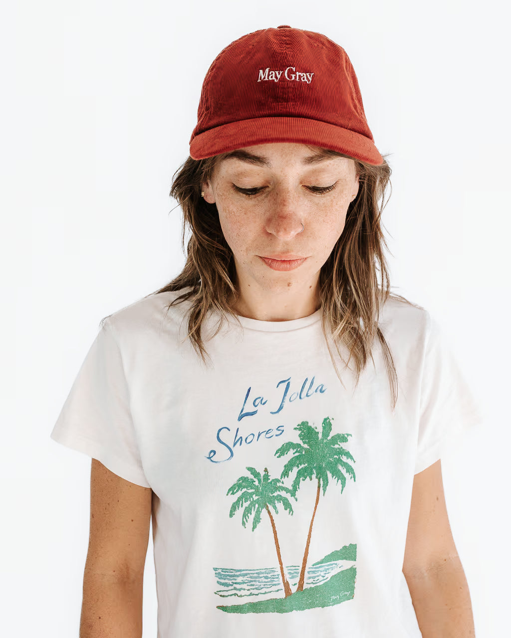 May Gray Corduroy Hat