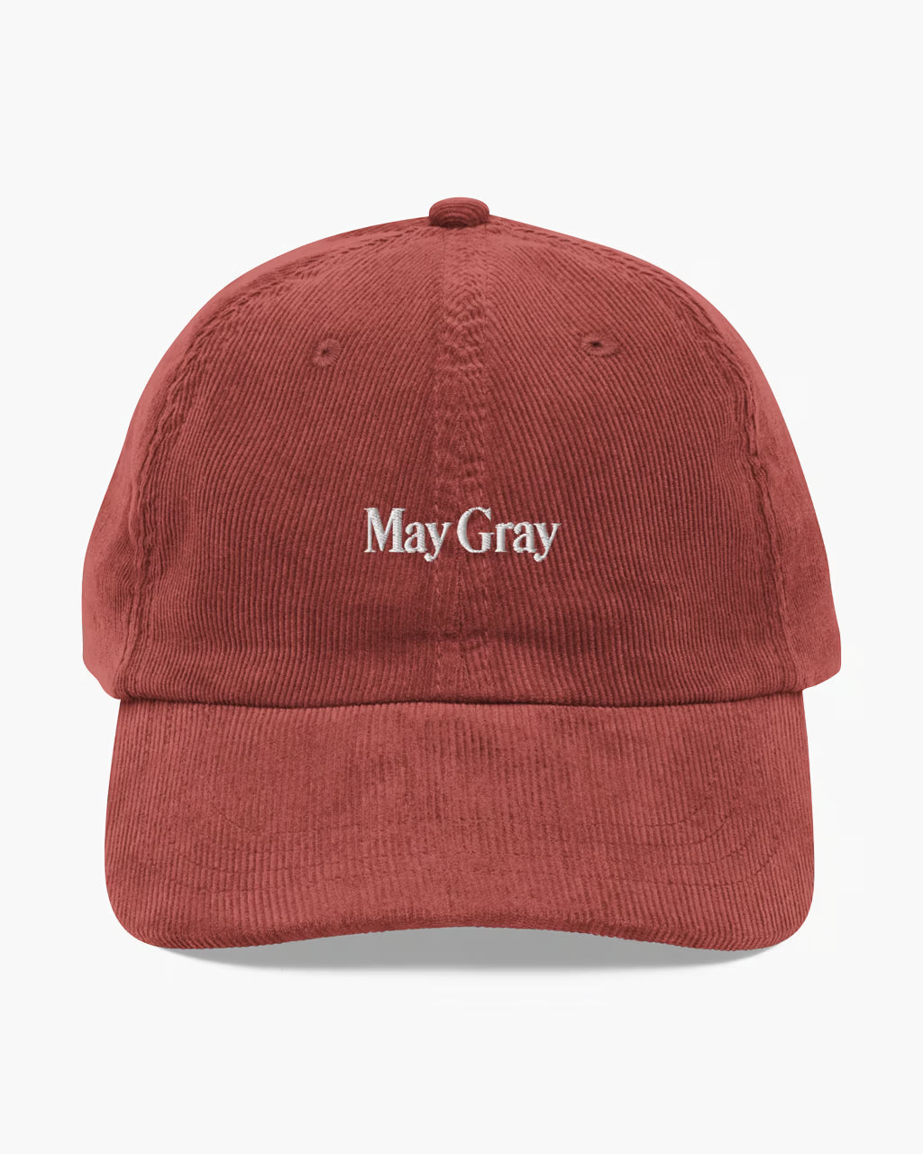 May Gray Corduroy Hat