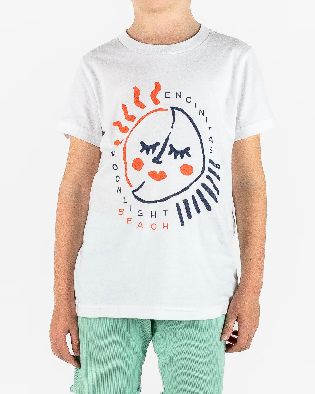 Moonlight Beach Encinitas Kids T-Shirt