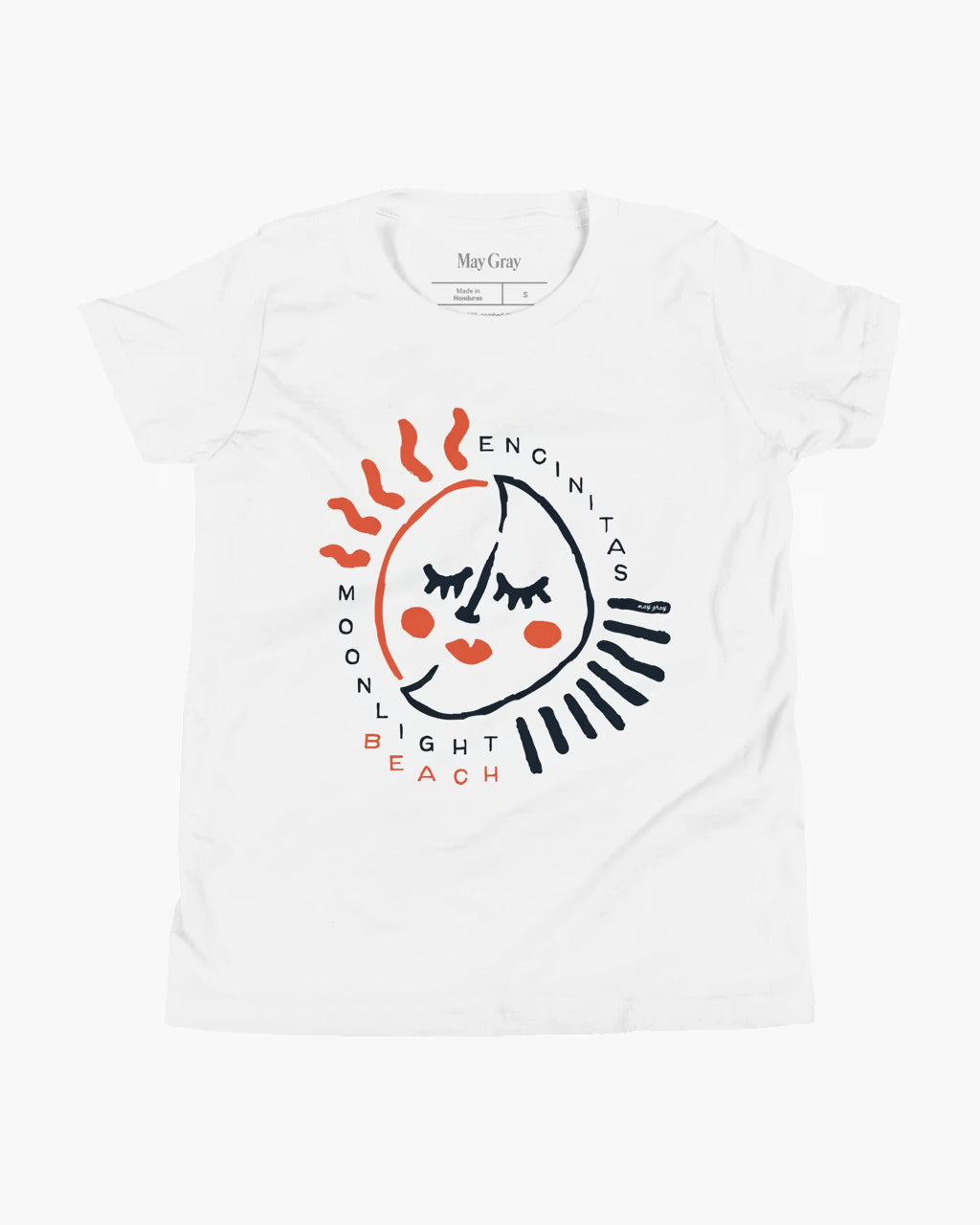 Moonlight Beach Encinitas Kids T-Shirt