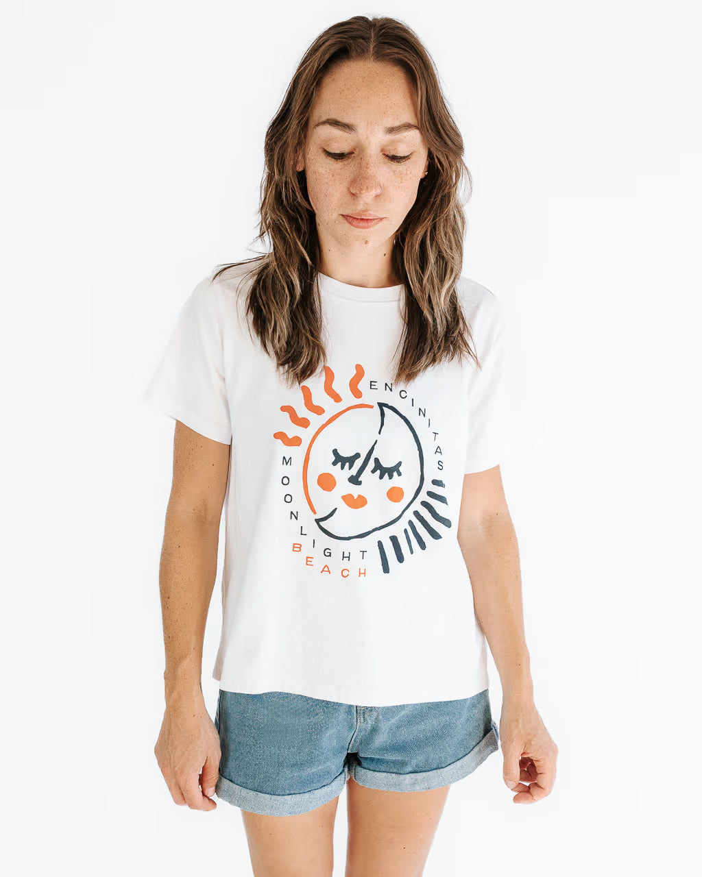 Moonlight Beach Encinitas Boxy T-Shirt