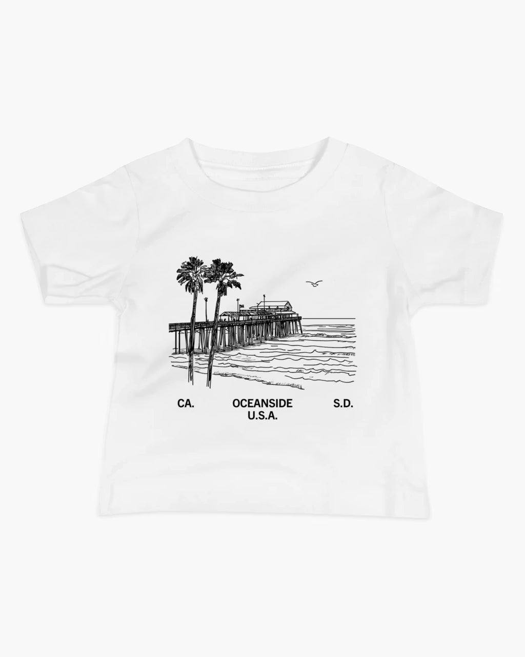Oceanside Pier Baby Shirt