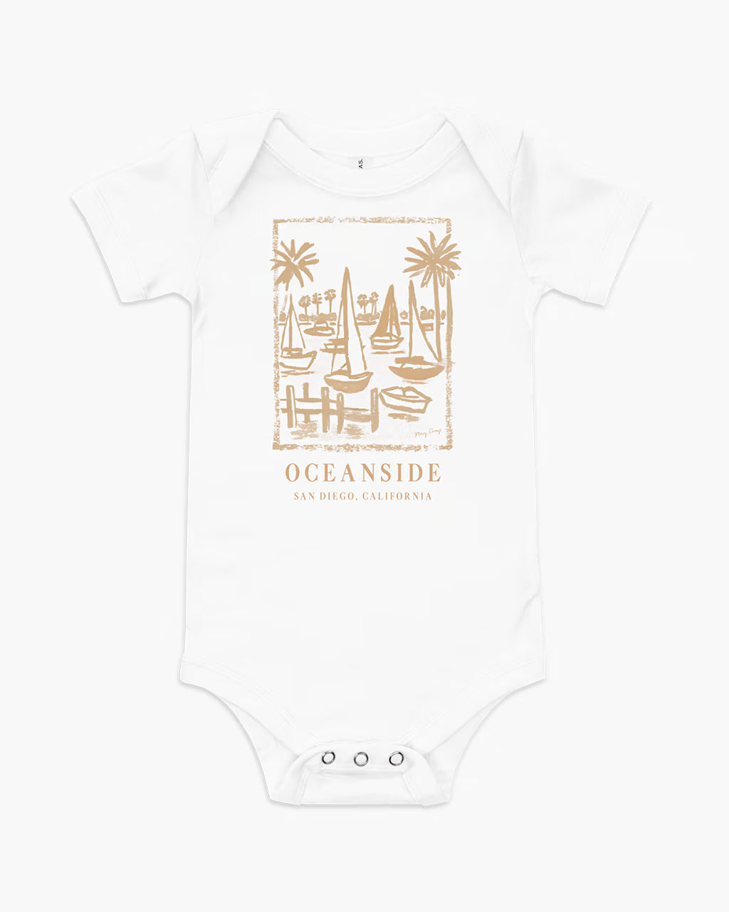 Oceanside California Baby Onesie