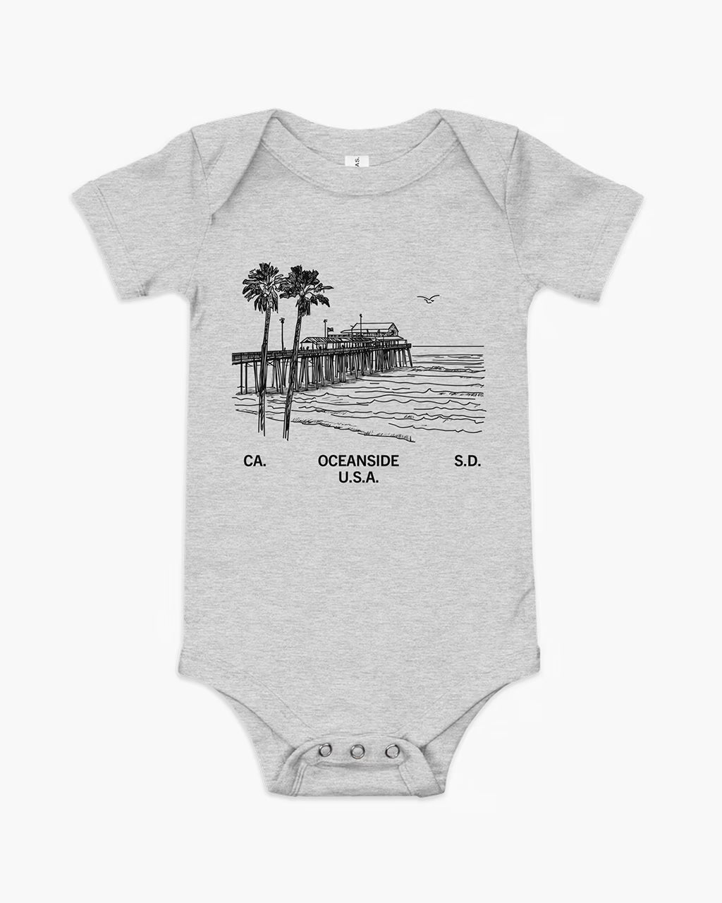 Oceanside Pier Baby Onesie