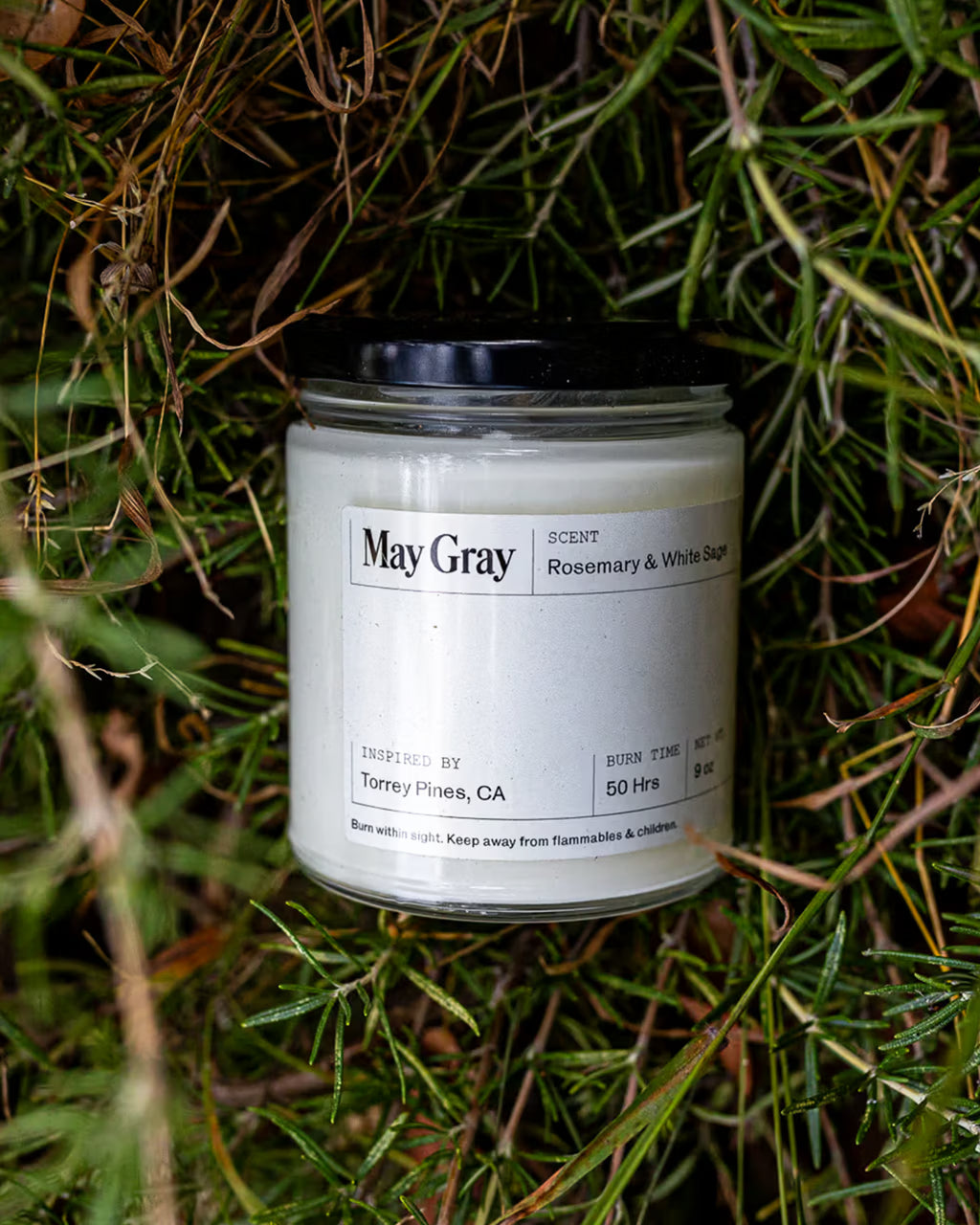 Torrey Pines Candle - Rosemary & White Sage